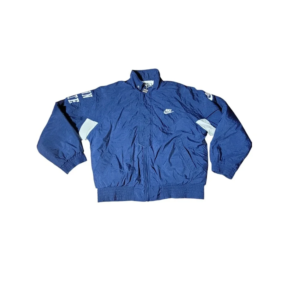 Vintage 90s Nike Penn State Nittany Lions Puffer Jacket Mens Size‎ Medium Blue